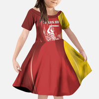 Warsaw Capital of Poland Personalized Family Matching Tank Maxi Dress and Hawaiian Shirt Syrenka Warszawska Sporty Style
