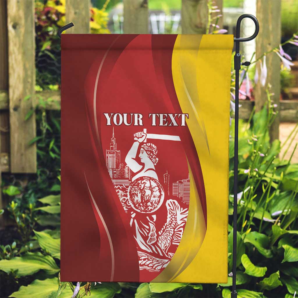 Warsaw Capital of Poland Personalized Garden Flag Syrenka Warszawska Sporty Style