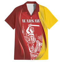 Warsaw Capital of Poland Personalized Hawaiian Shirt Syrenka Warszawska Sporty Style