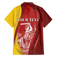 Warsaw Capital of Poland Personalized Hawaiian Shirt Syrenka Warszawska Sporty Style