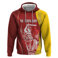 Warsaw Capital of Poland Personalized Hoodie Syrenka Warszawska Sporty Style