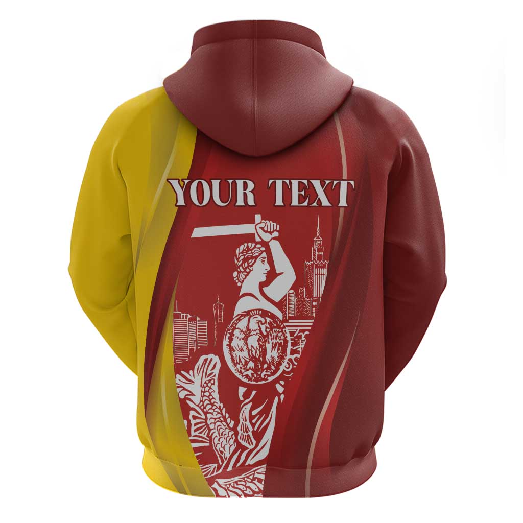 Warsaw Capital of Poland Personalized Hoodie Syrenka Warszawska Sporty Style