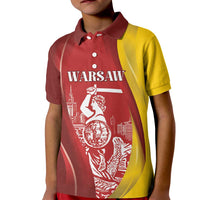 Warsaw Capital of Poland Personalized Kid Polo Shirt Syrenka Warszawska Sporty Style