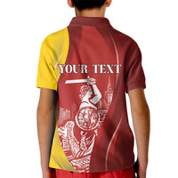 Warsaw Capital of Poland Personalized Kid Polo Shirt Syrenka Warszawska Sporty Style