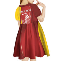 Warsaw Capital of Poland Personalized Kid Short Sleeve Dress Syrenka Warszawska Sporty Style