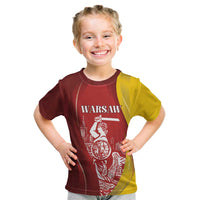 Warsaw Capital of Poland Personalized Kid T Shirt Syrenka Warszawska Sporty Style