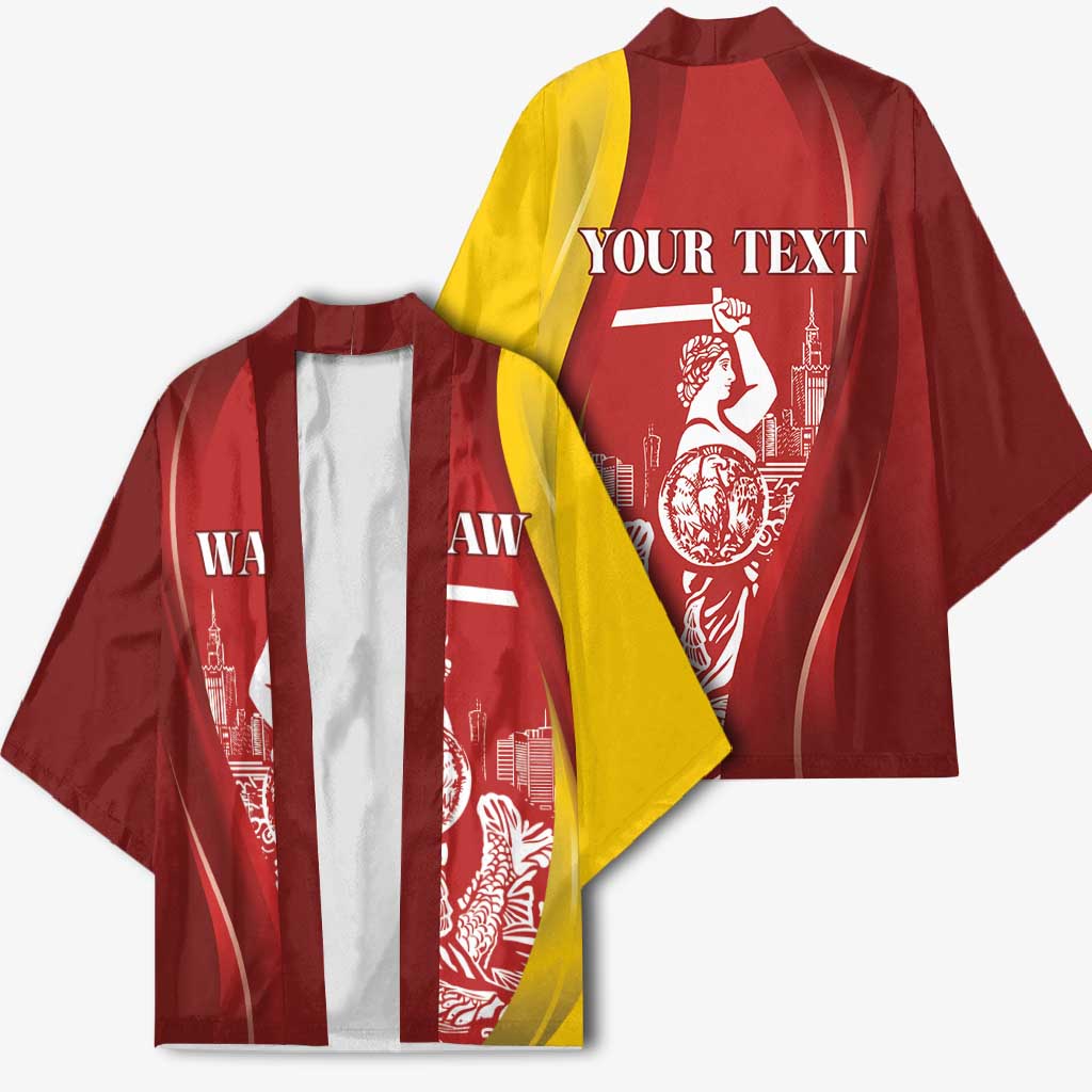 Warsaw Capital of Poland Personalized Kimono Syrenka Warszawska Sporty Style