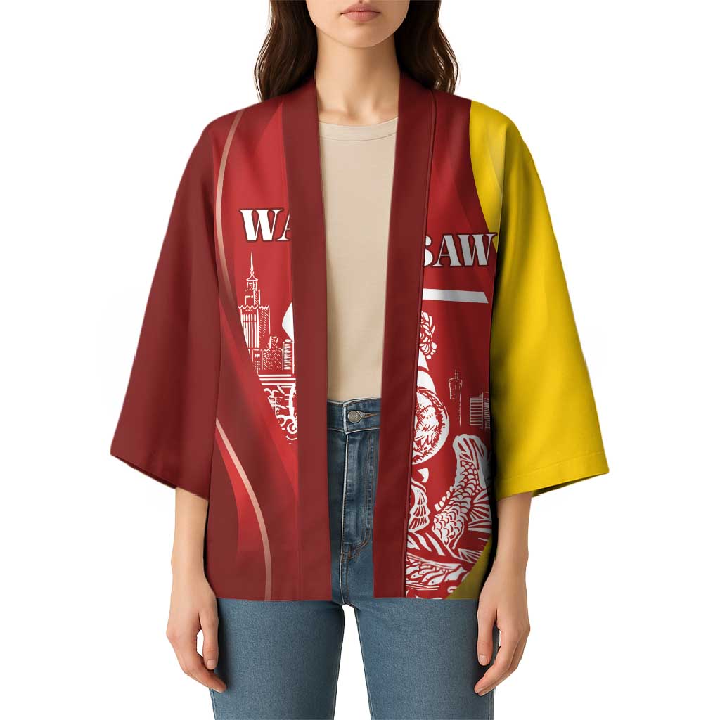 Warsaw Capital of Poland Personalized Kimono Syrenka Warszawska Sporty Style
