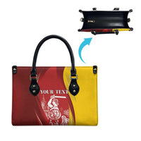 Warsaw Capital of Poland Personalized Leather Bag Syrenka Warszawska Sporty Style