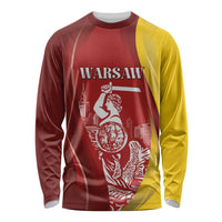 Warsaw Capital of Poland Personalized Long Sleeve Shirt Syrenka Warszawska Sporty Style