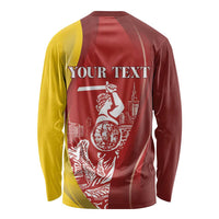 Warsaw Capital of Poland Personalized Long Sleeve Shirt Syrenka Warszawska Sporty Style