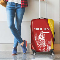 Warsaw Capital of Poland Personalized Luggage Cover Syrenka Warszawska Sporty Style