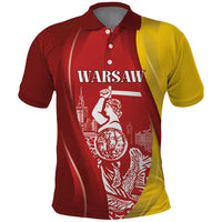 Warsaw Capital of Poland Personalized Polo Shirt Syrenka Warszawska Sporty Style