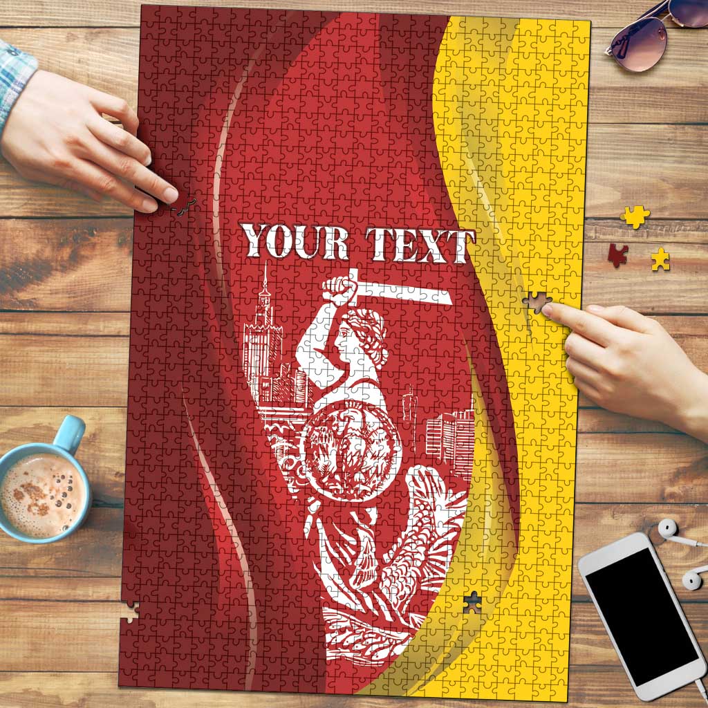 Warsaw Capital of Poland Personalized Puzzle Syrenka Warszawska Sporty Style