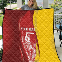 Warsaw Capital of Poland Personalized Quilt Syrenka Warszawska Sporty Style