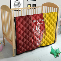 Warsaw Capital of Poland Personalized Quilt Syrenka Warszawska Sporty Style