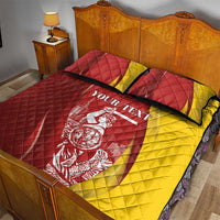 Warsaw Capital of Poland Personalized Quilt Bed Set Syrenka Warszawska Sporty Style