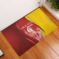 Warsaw Capital of Poland Personalized Rubber Doormat Syrenka Warszawska Sporty Style