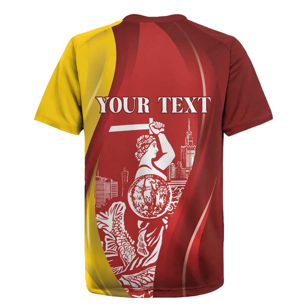 Warsaw Capital of Poland Personalized Rugby Jersey Syrenka Warszawska Sporty Style