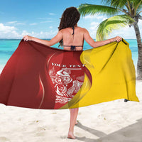 Warsaw Capital of Poland Personalized Sarong Syrenka Warszawska Sporty Style