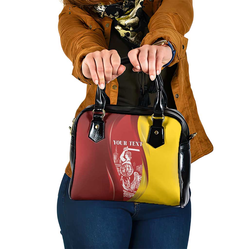 Warsaw Capital of Poland Personalized Shoulder Handbag Syrenka Warszawska Sporty Style
