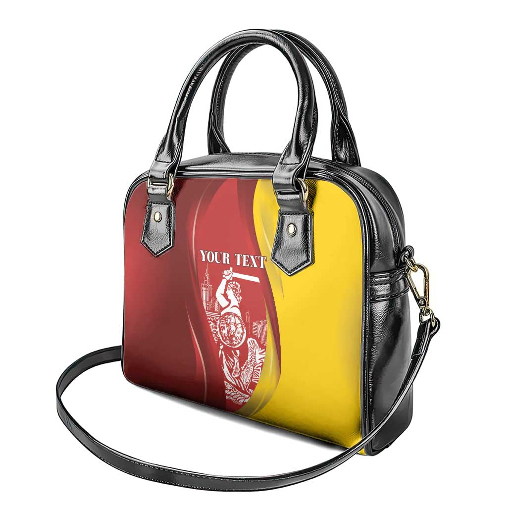 Warsaw Capital of Poland Personalized Shoulder Handbag Syrenka Warszawska Sporty Style