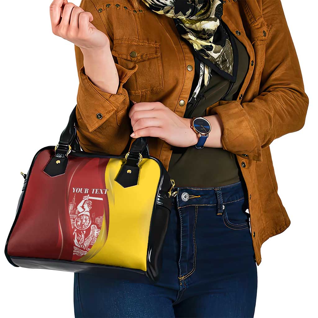Warsaw Capital of Poland Personalized Shoulder Handbag Syrenka Warszawska Sporty Style