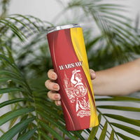 Warsaw Capital of Poland Personalized Skinny Tumbler Syrenka Warszawska Sporty Style