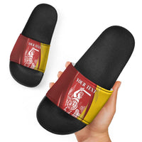 Warsaw Capital of Poland Personalized Slide Sandals Syrenka Warszawska Sporty Style