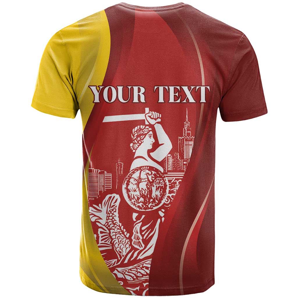Warsaw Capital of Poland Personalized T Shirt Syrenka Warszawska Sporty Style