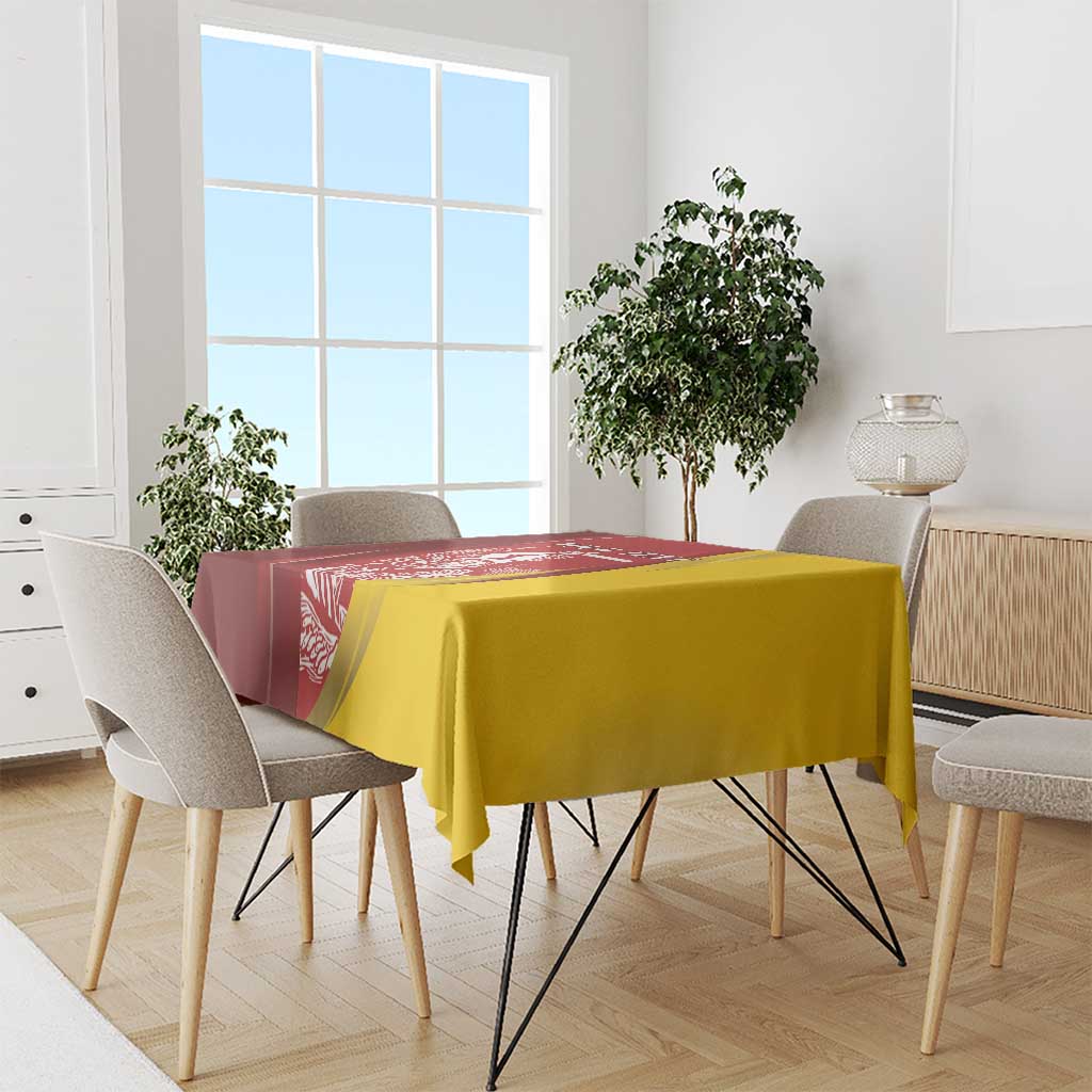 Warsaw Capital of Poland Personalized Tablecloth Syrenka Warszawska Sporty Style