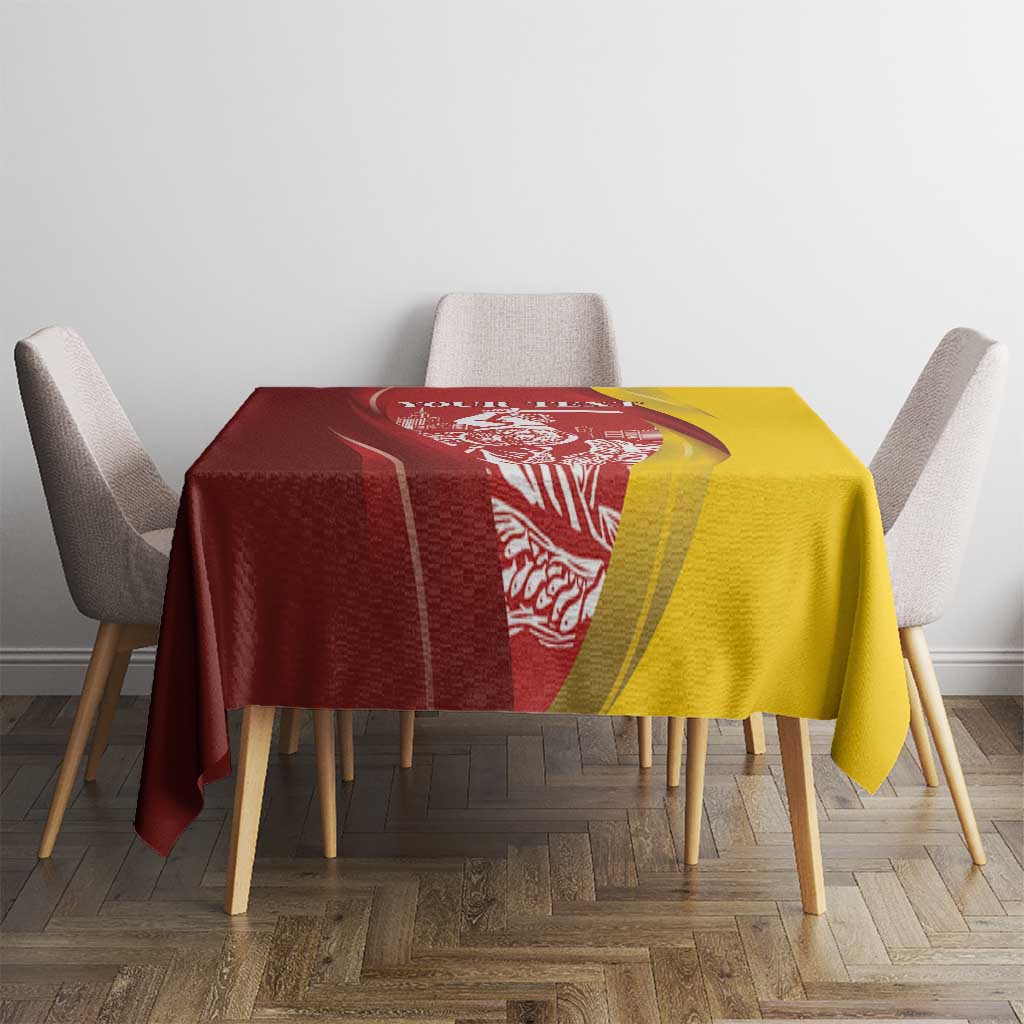 Warsaw Capital of Poland Personalized Tablecloth Syrenka Warszawska Sporty Style