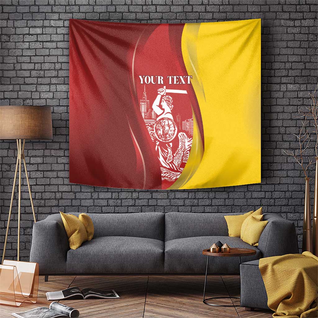 Warsaw Capital of Poland Personalized Tapestry Syrenka Warszawska Sporty Style