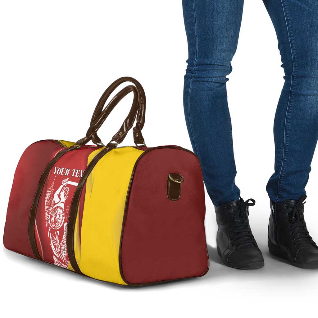 Warsaw Capital of Poland Personalized Travel Bag Syrenka Warszawska Sporty Style