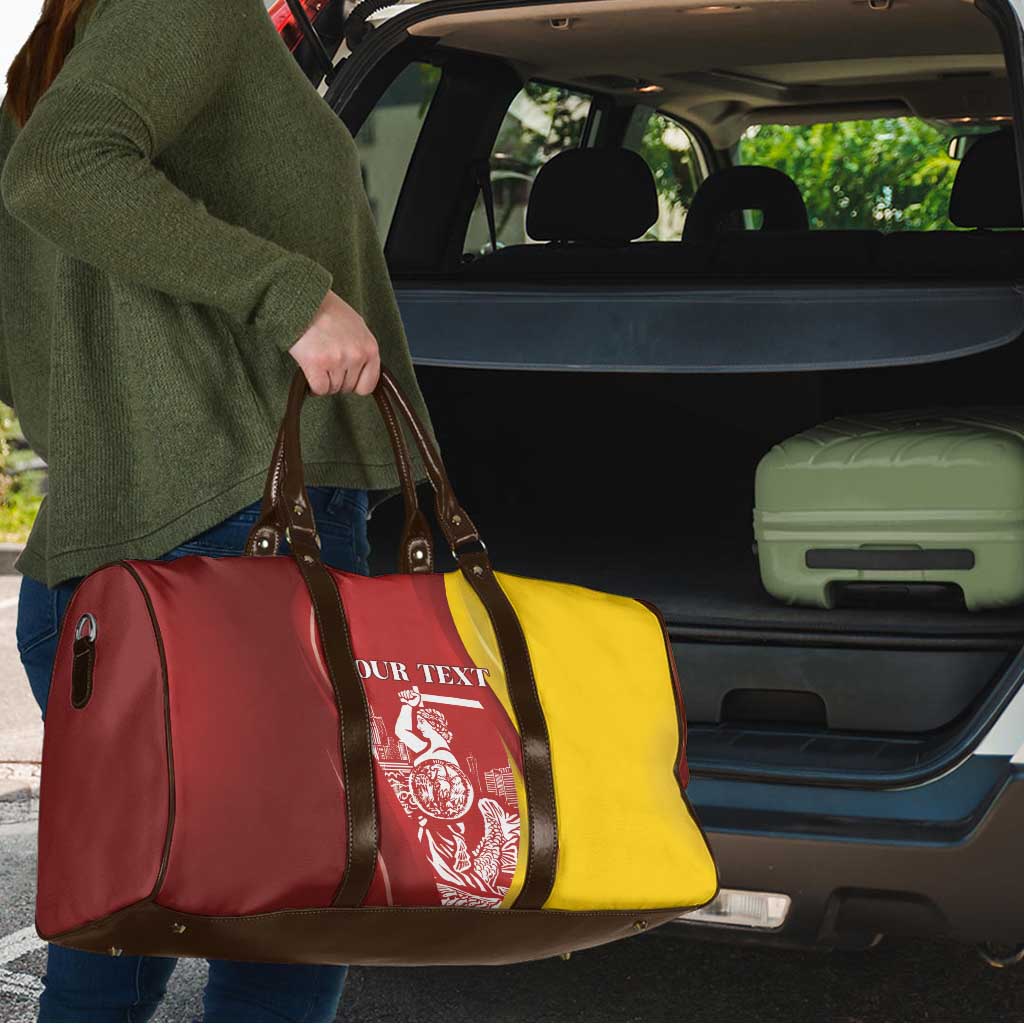 Warsaw Capital of Poland Personalized Travel Bag Syrenka Warszawska Sporty Style