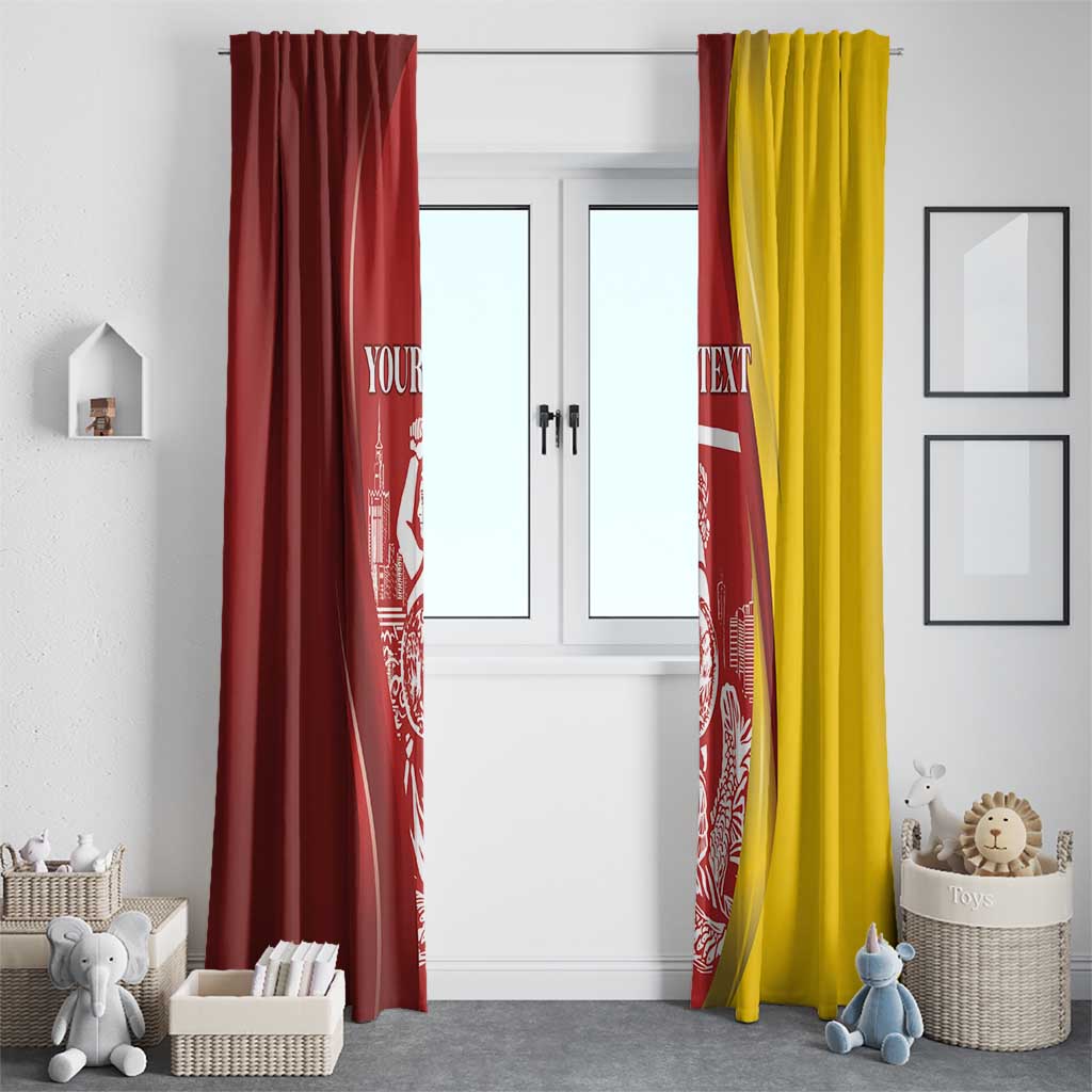 Warsaw Capital of Poland Personalized Window Curtain Syrenka Warszawska Sporty Style