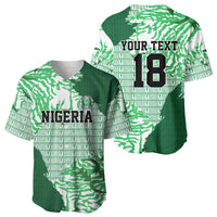 Custom Nigeria Fooball Baseball Jersey Super Eagles National Pride