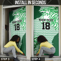Custom Nigeria Fooball Door Cover Super Eagles National Pride