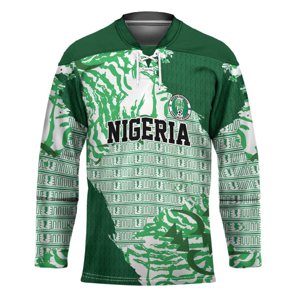 Custom Nigeria Fooball Hockey Jersey Super Eagles National Pride