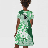 Custom Nigeria Fooball Kid Short Sleeve Dress Super Eagles National Pride