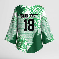 Custom Nigeria Fooball Kimono Sleeve Blouse Super Eagles National Pride