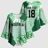 Custom Nigeria Fooball Kimono Sleeve Blouse Super Eagles National Pride