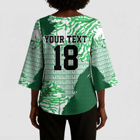 Custom Nigeria Fooball Kimono Sleeve Blouse Super Eagles National Pride