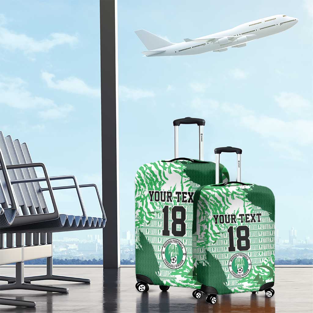 Custom Nigeria Fooball Luggage Cover Super Eagles National Pride