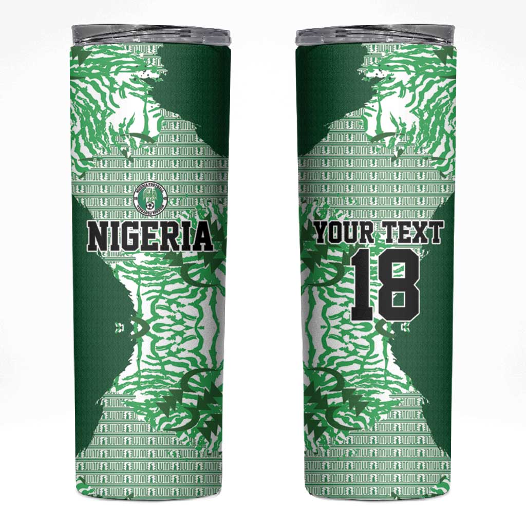 Custom Nigeria Fooball Skinny Tumbler Super Eagles National Pride