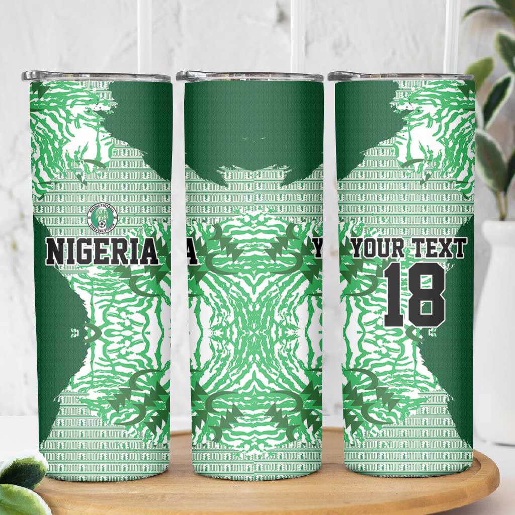 Custom Nigeria Fooball Skinny Tumbler Super Eagles National Pride