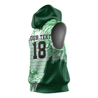Custom Nigeria Fooball Sleeveless Hoodie Super Eagles National Pride