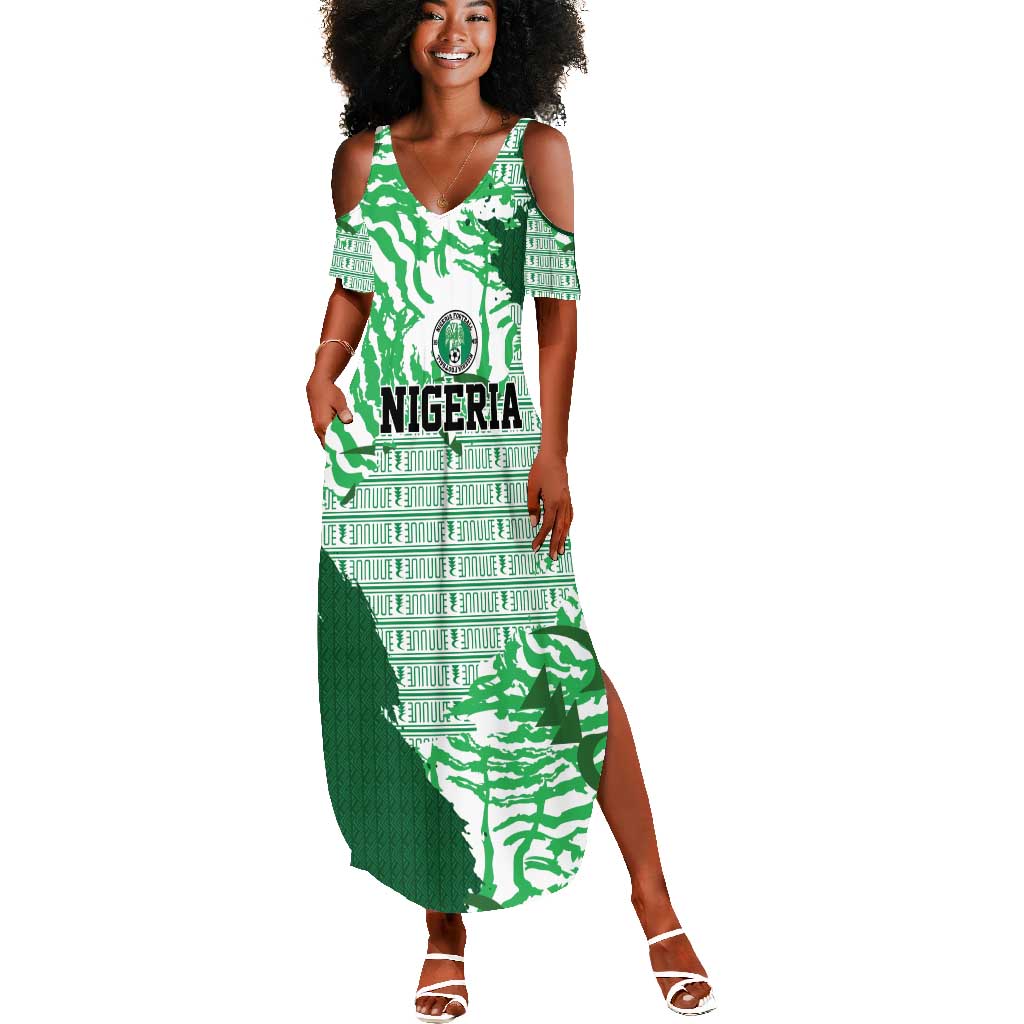 Custom Nigeria Fooball Summer Maxi Dress Super Eagles National Pride