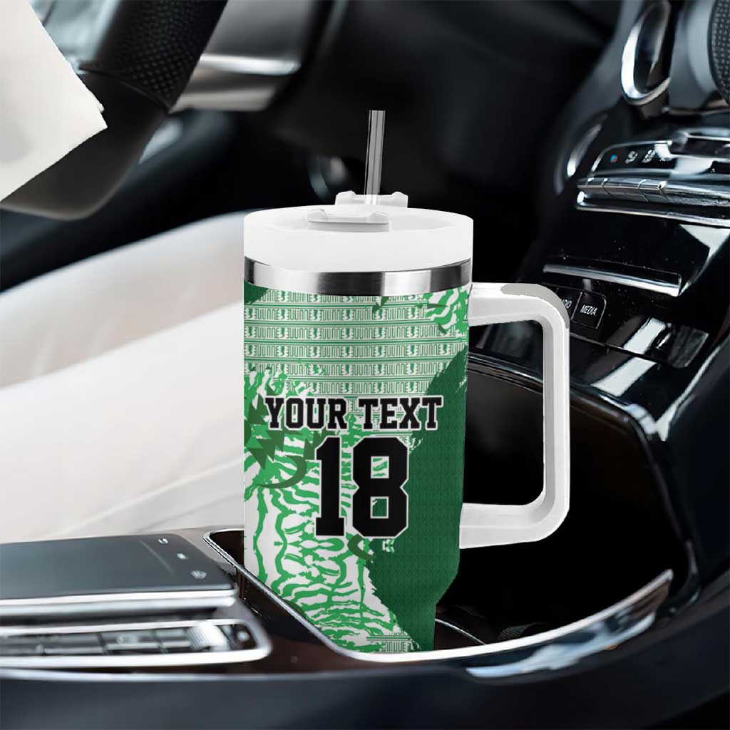 Custom Nigeria Fooball Tumbler With Handle Super Eagles National Pride