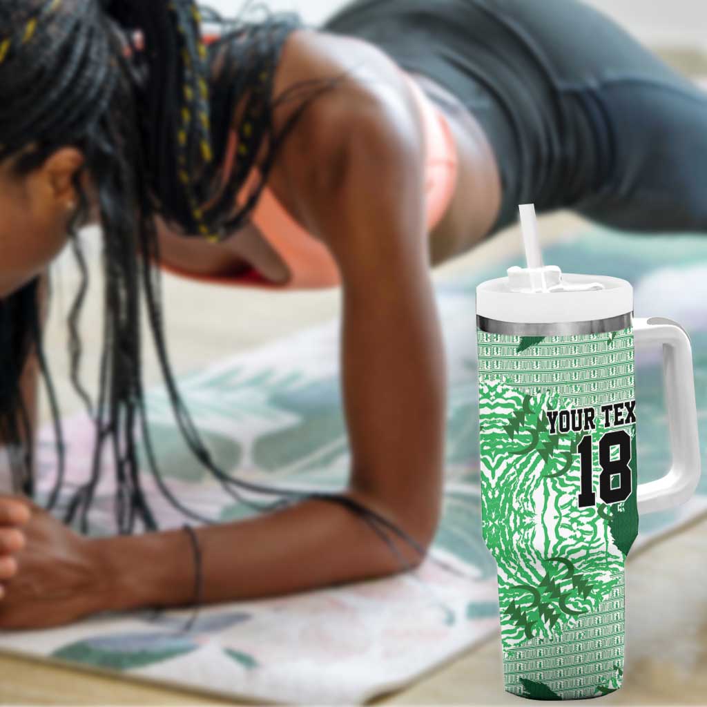 Custom Nigeria Fooball Tumbler With Handle Super Eagles National Pride